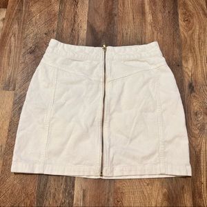 Wild Fable Target white Skirt Corduroy Zip Skirt